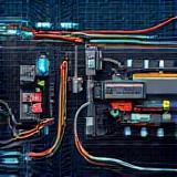 Image representing car electrical wiring and components