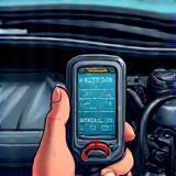 Image representing engine diagnostic equipment connected to a car