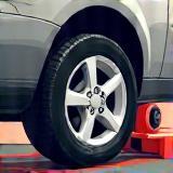 Image representing tire services like fitting and balancing a wheel